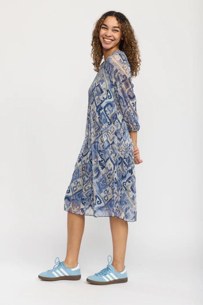 150950 | 2-Biz - Dieppe Blå mønstret