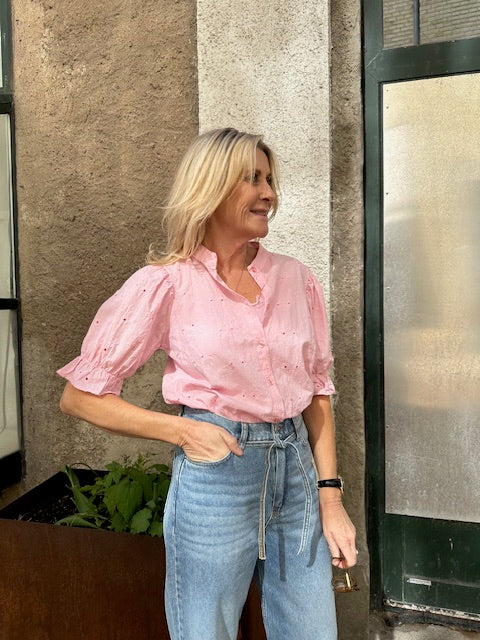 151502 | Rosemunde - Silk Top Lyserød