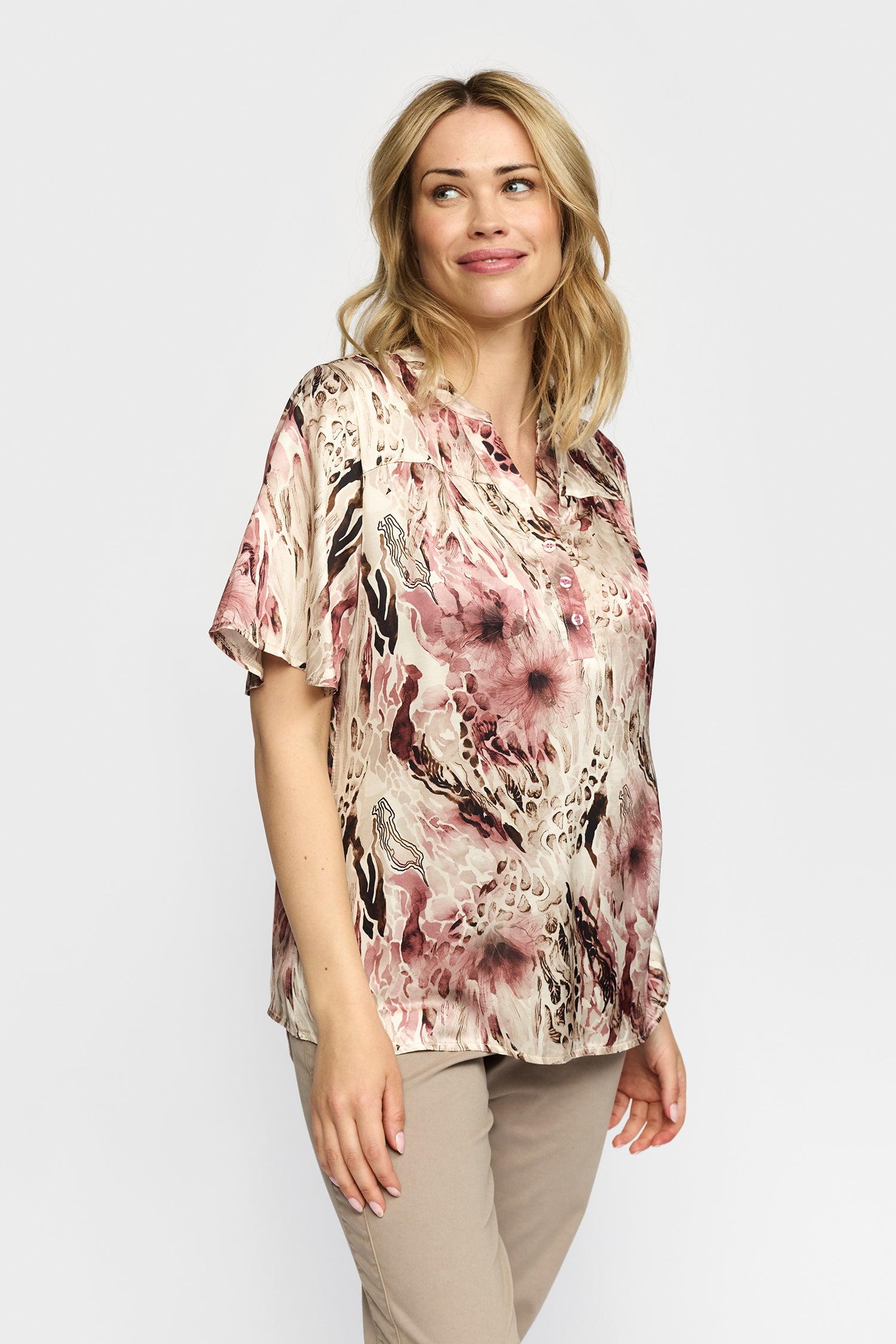 155179 | 2-Biz - Amora Rosa mønstret