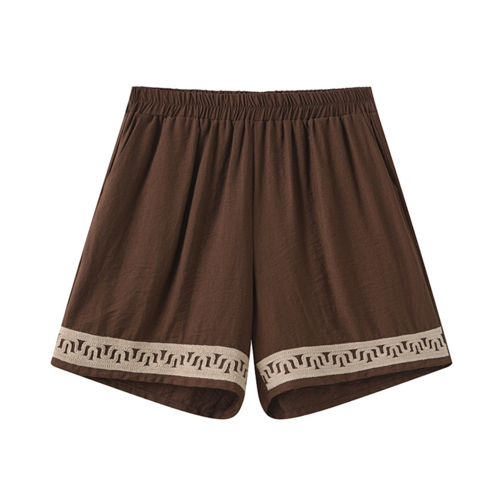 155240 | Luxzuz - Shorts Sæt Mørkebrun