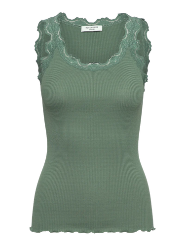 153238 | Rosemunde - Silke Top Flaskegrøn