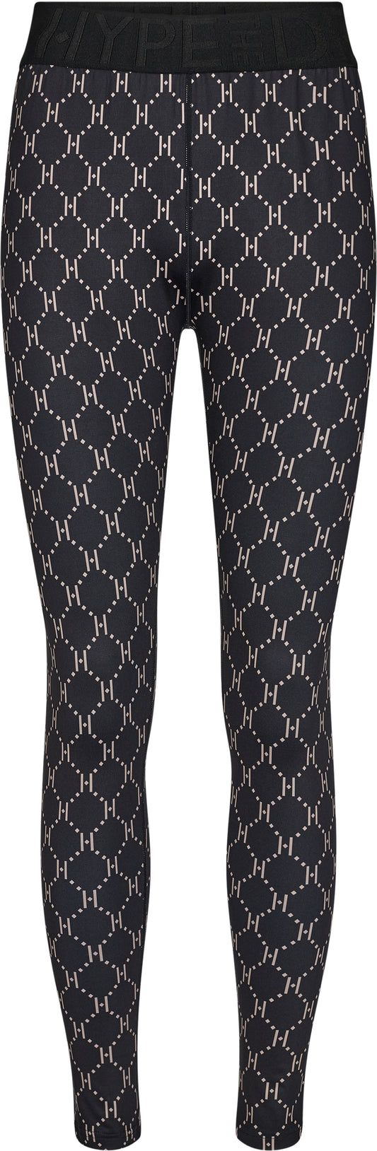 Leggings i Sort mønstret fra HYPE THE DETAIL