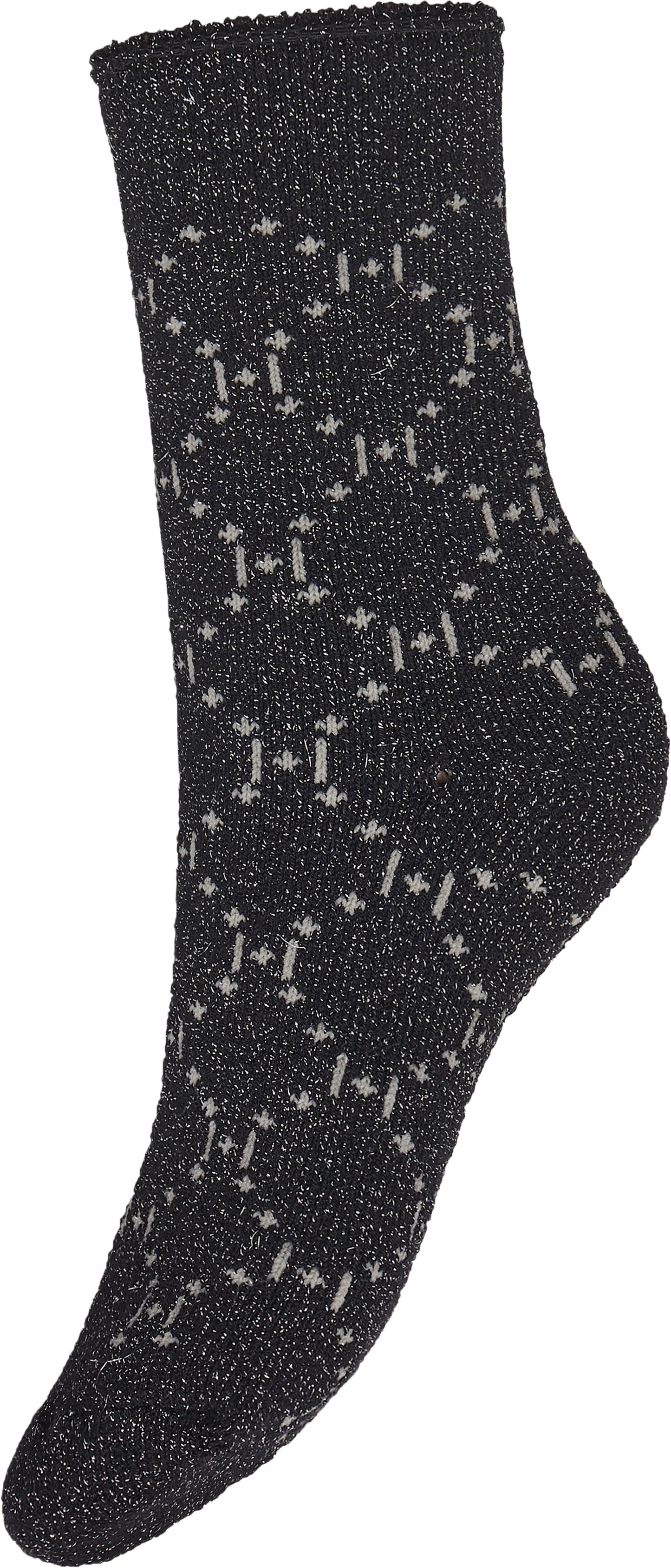 149623 | HYPE THE DETAIL - Cosy Socks Logo Sort mønstret