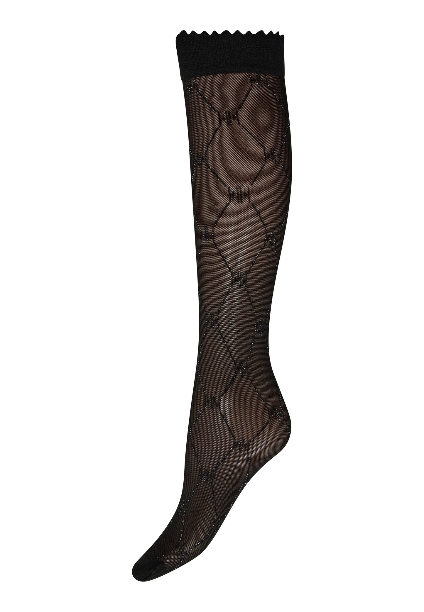 149899 | HYPE THE DETAIL - Knee High W/Lurex HH Sølv