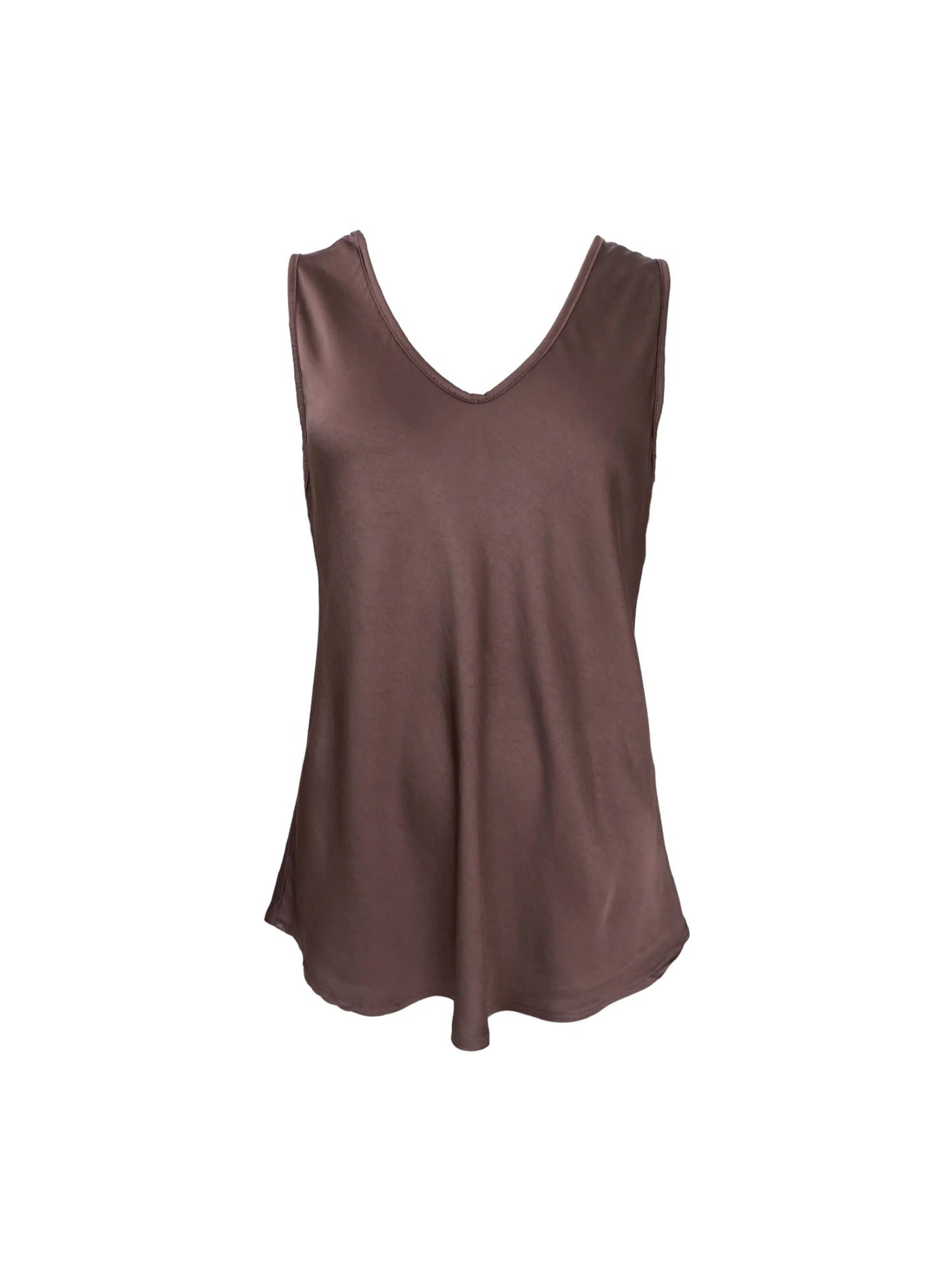 155593 | Black Colour - Mabel v-neck Mørkebrun