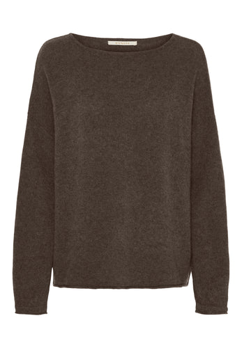 156458 | BTF CPH - BTFMira Pure Cashmere Mørkebrun