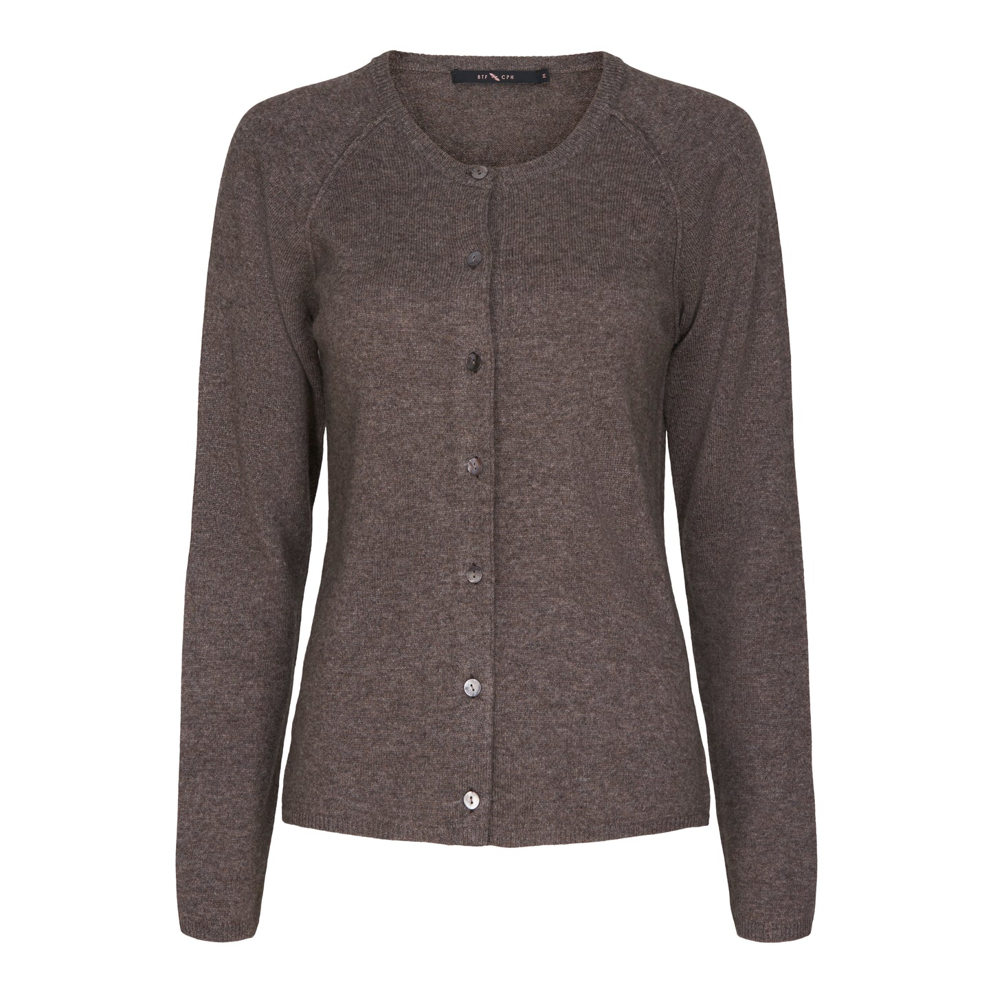 149366 | BTF CPH - Cashmere cardigan Mørkebrun