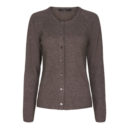 149366 | BTF CPH - Cashmere cardigan Mørkebrun