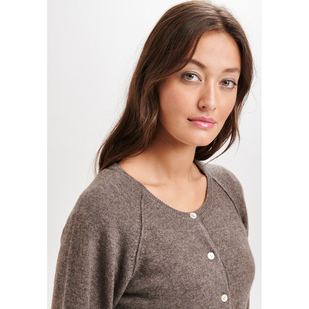 149388 | BTF CPH - Cashmere cardigan Brun