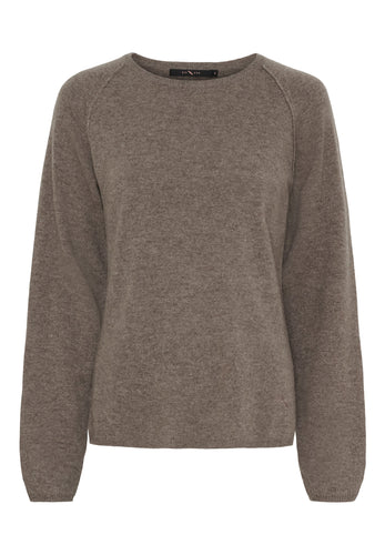 152413 | BTF CPH - Cashmere Pullover Brunmeleret