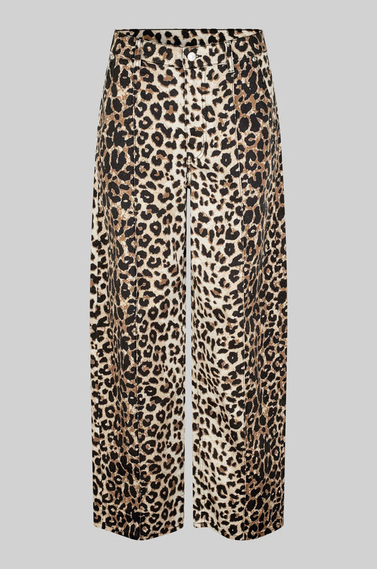 Jeans i Leopard fra SECOND FEMALE