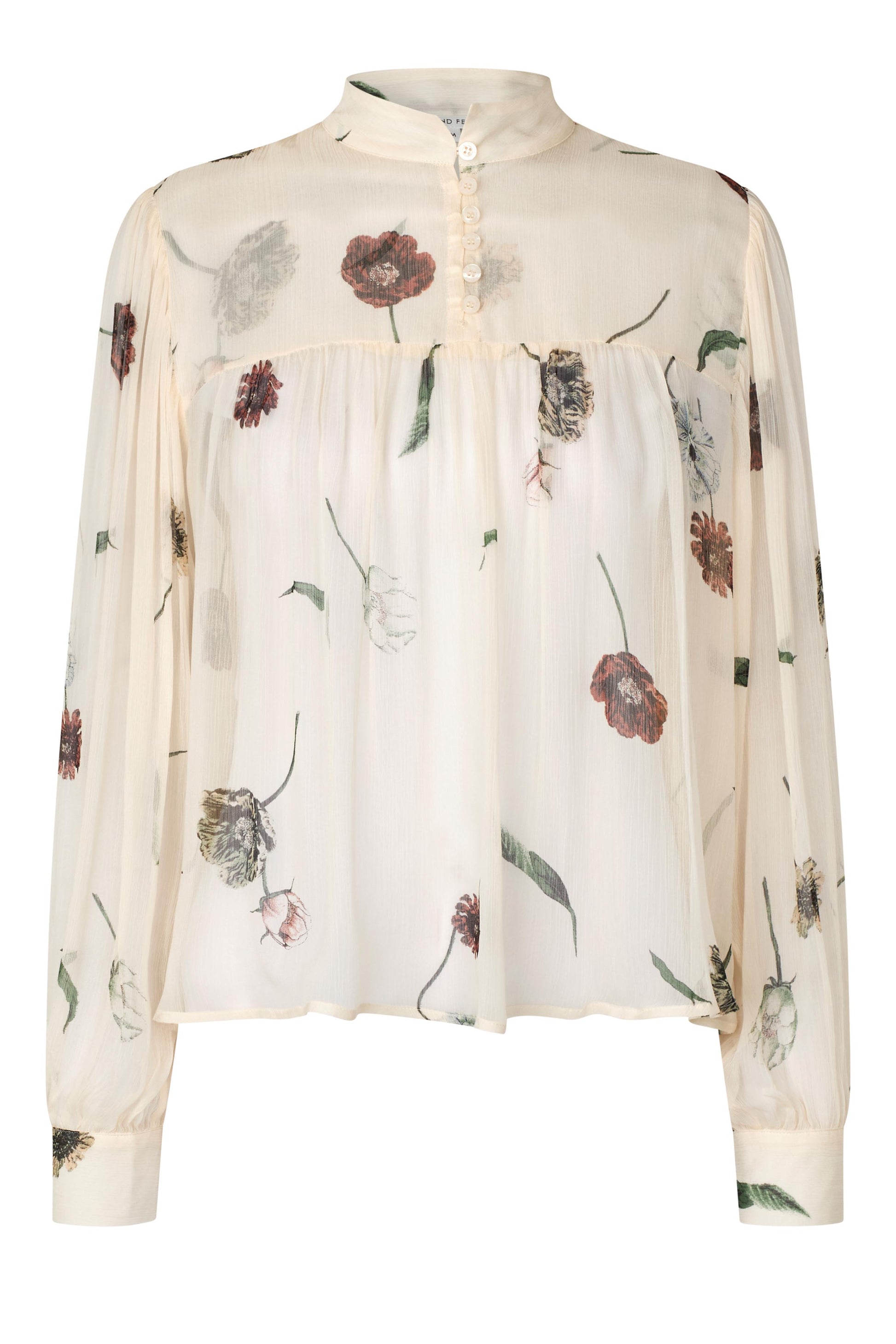 154260 | SECOND FEMALE - Florala Off white mønstret