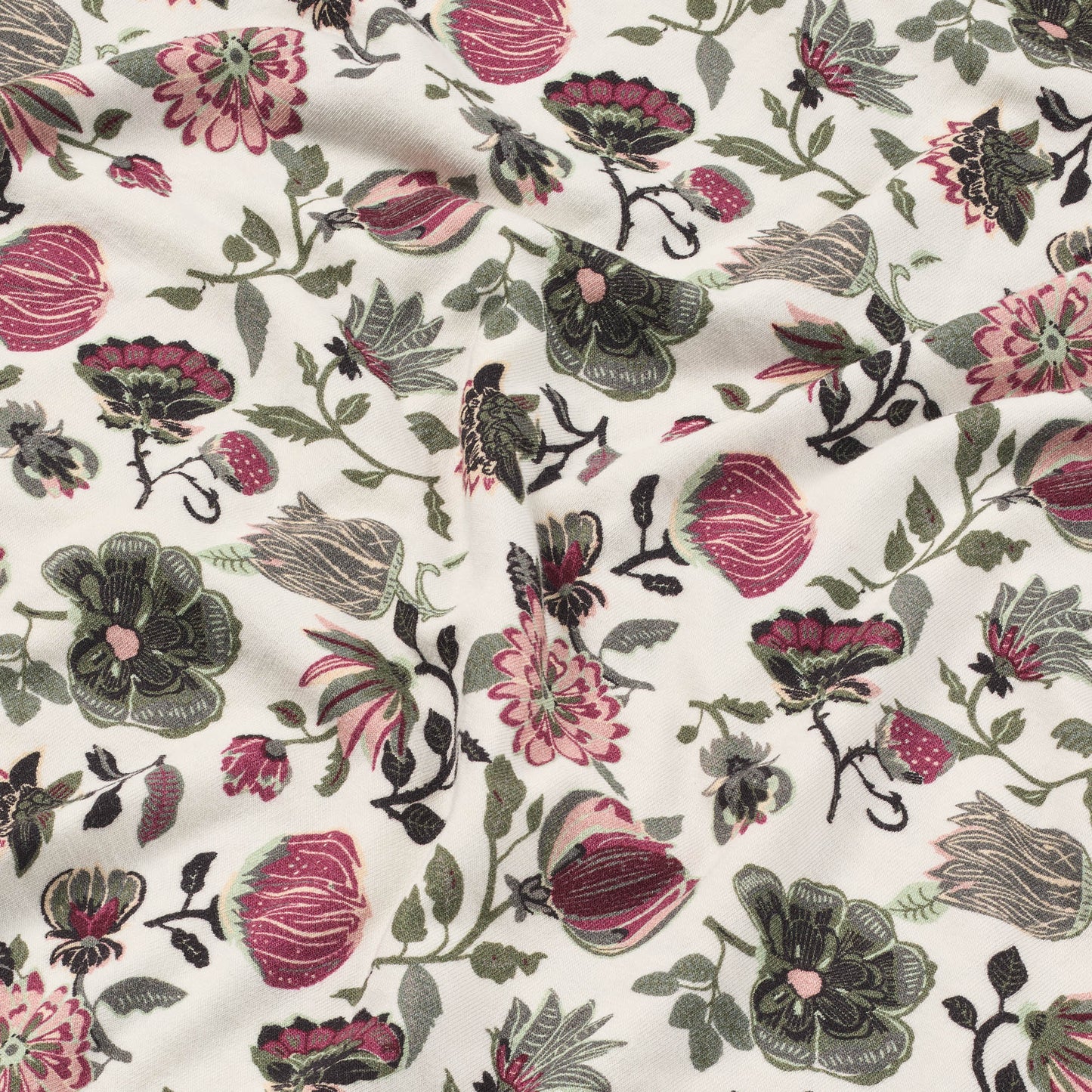 152968 | Lady Avenue - Bamboo 3/4 Sleeve Grøn mønstret