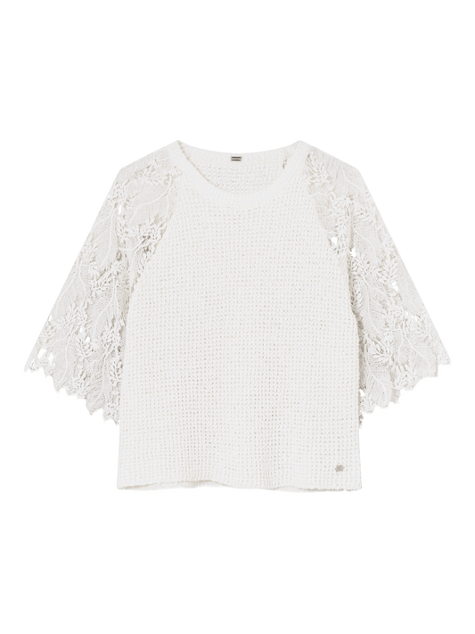 Knitted blouses i Off white fra Gustav