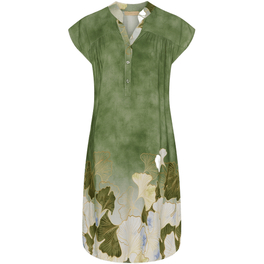 Kjole i Grøn mønstret fra Marta du Château