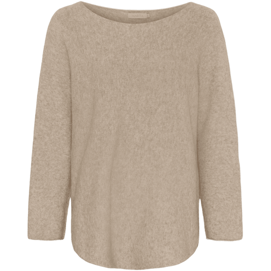 Strikbluse i Beige fra Marta du Château