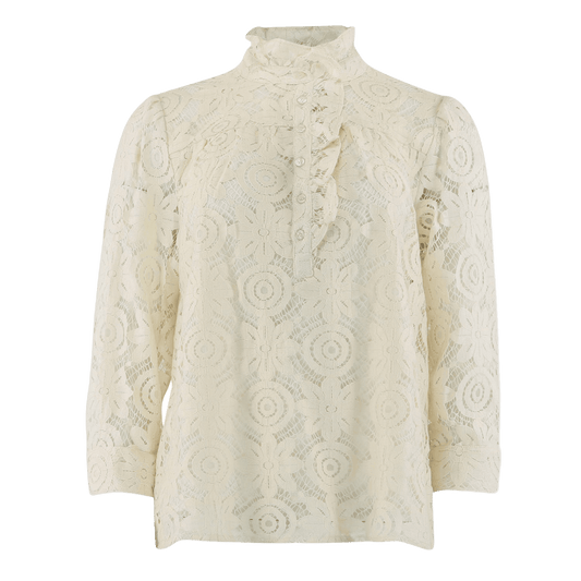 Bluse i Off white fra CONTINUE