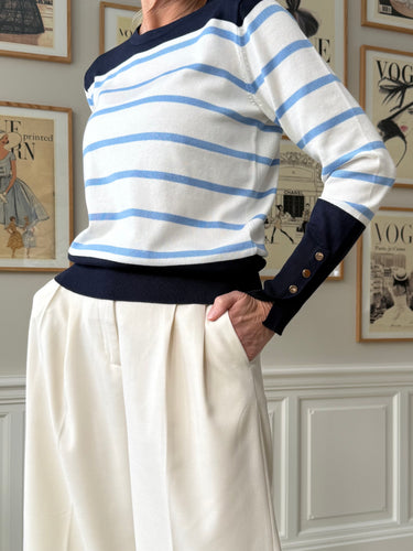 153945 | Freequent - Katie Blå mønstret