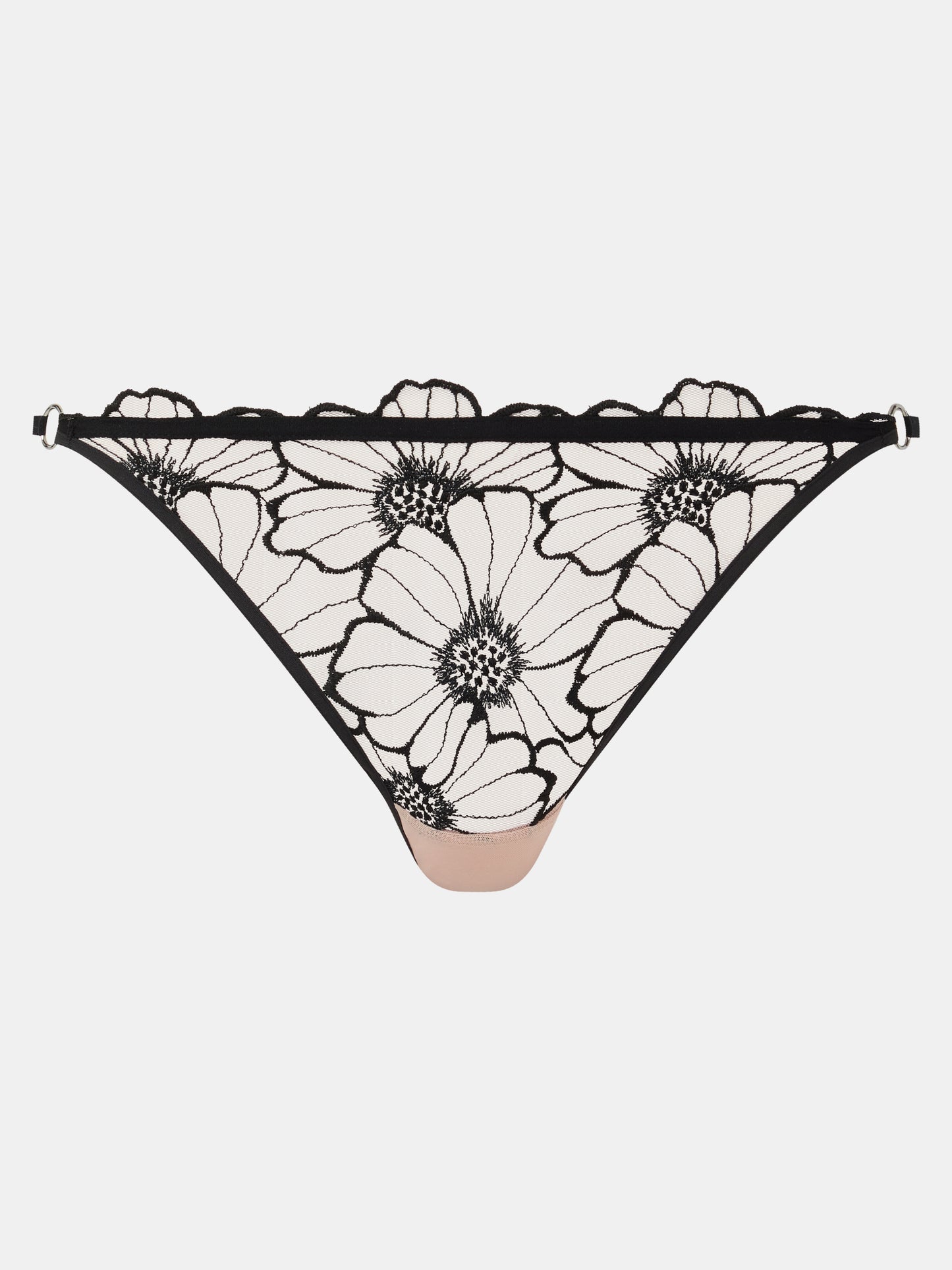 153829 | Chantelle EasyFeel - Lush Black/Soft Pink Sort mønstret