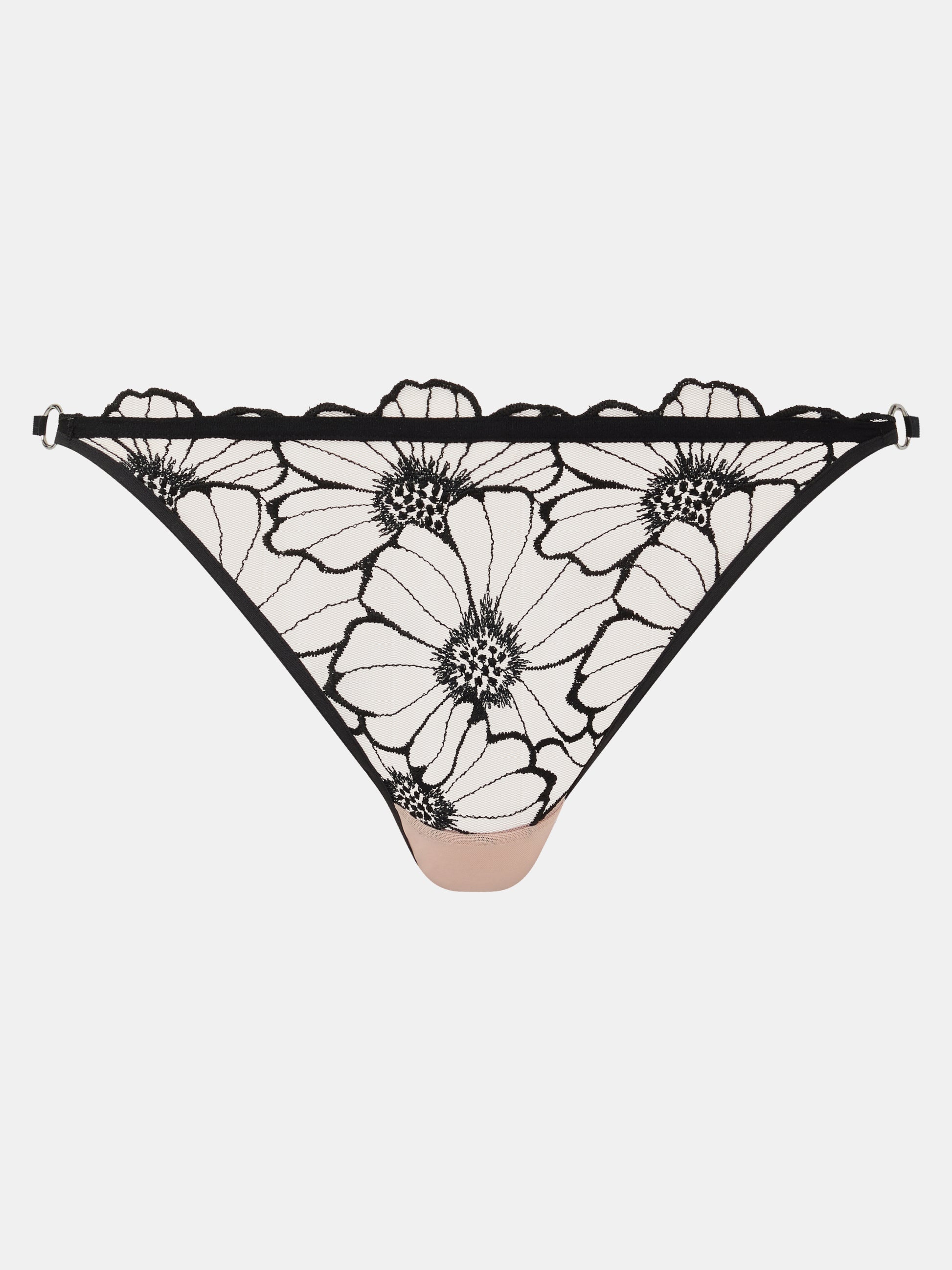 153829 | Chantelle EasyFeel - Lush Black/Soft Pink Sort mønstret