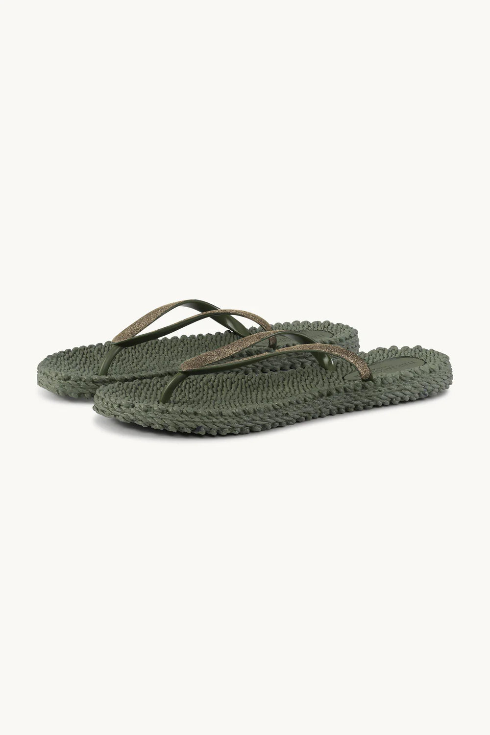155217 | Ilse Jacobsen - Flip Flops Whit Glitter Army grøn