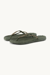 155217 | Ilse Jacobsen - Flip Flops Whit Glitter Army grøn