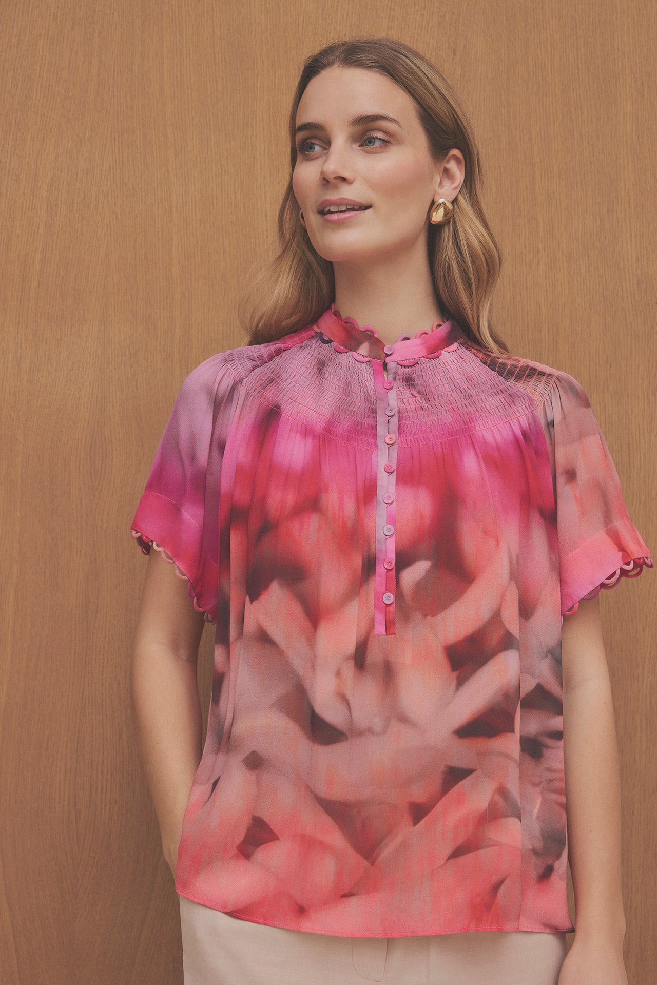 154588 | Gustav - Amber Pink mønstret