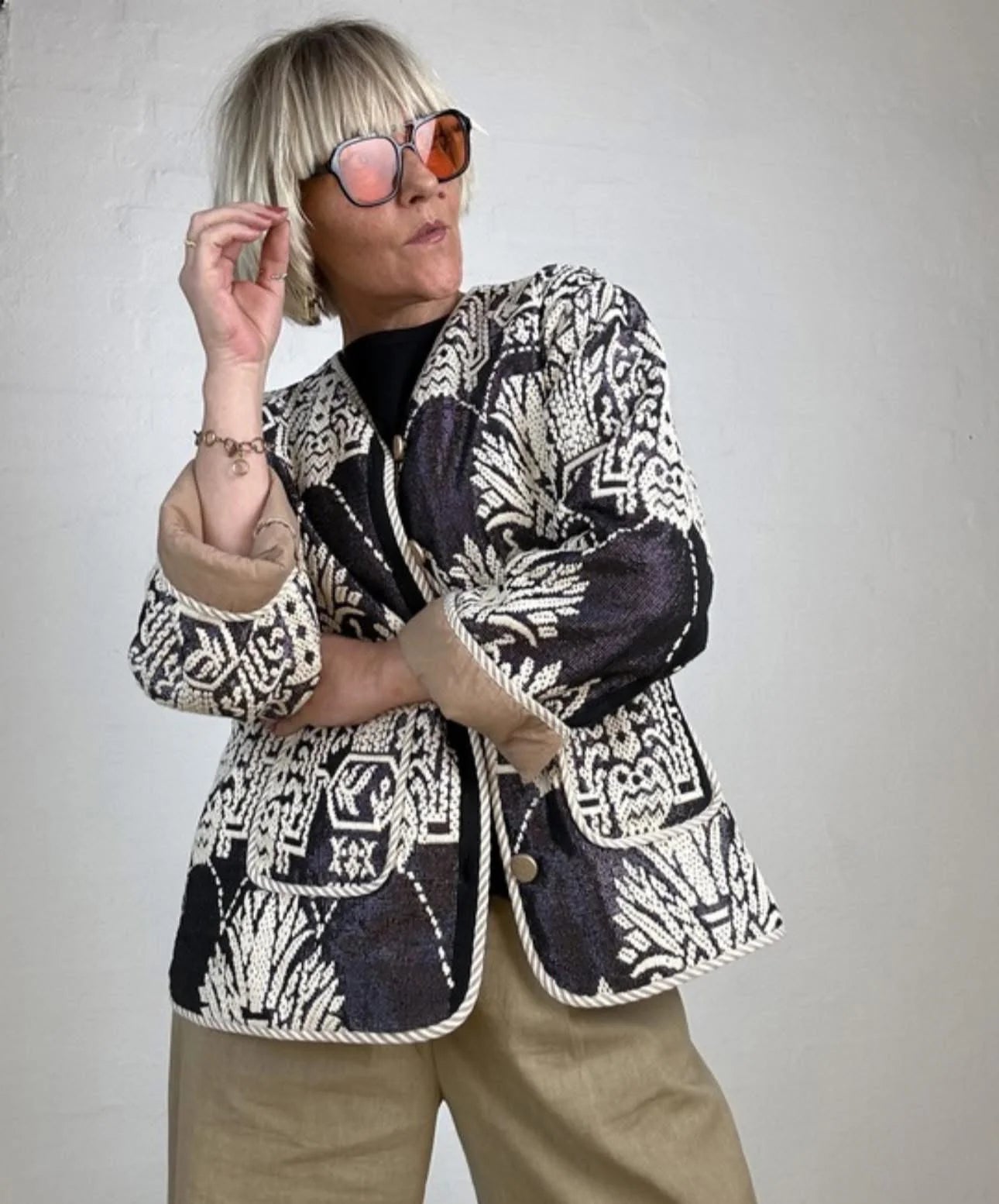 154343 | Gaspar - Marseille Sort mønstret