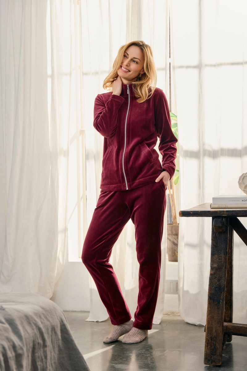 156318 | Brandtex - Velour Set Bordeaux