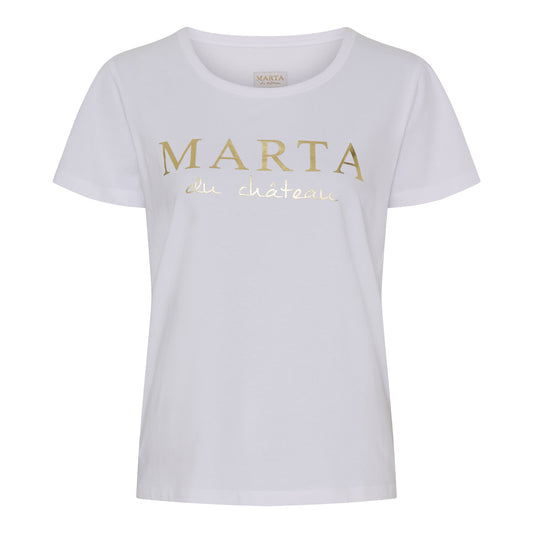 T-shirt i Hvid. fra Marta du Château