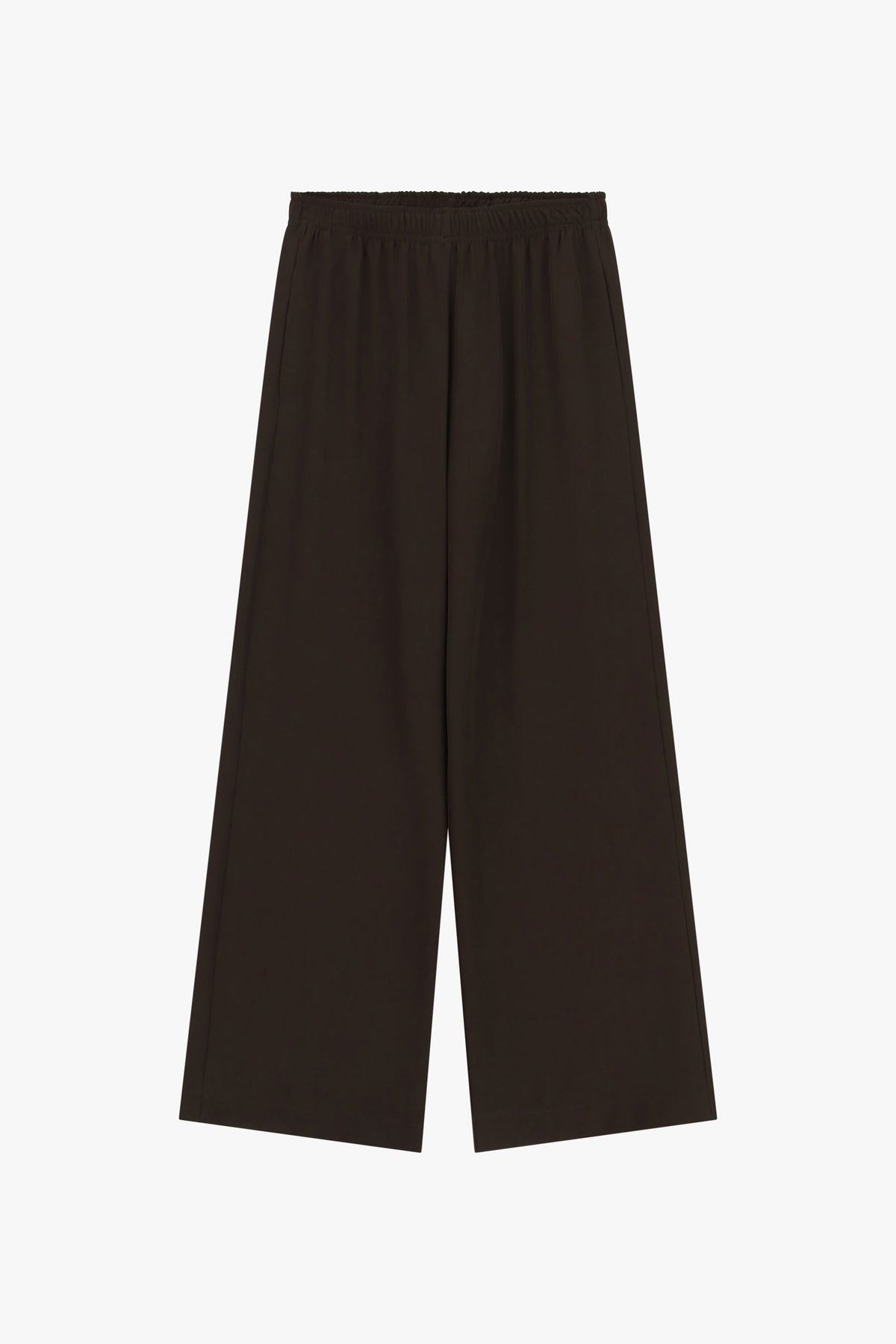 Imperial 155829 PVZ0 Kaffe – sorte culottes med brede ben og elastisk talje, vist fladt på hvid baggrund.