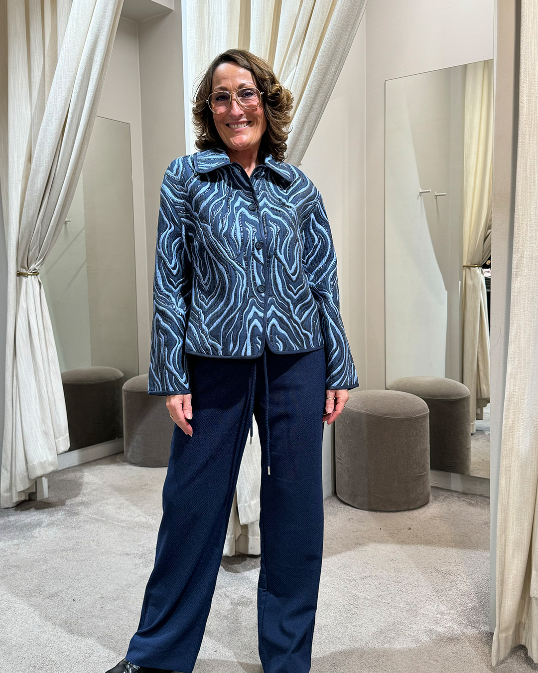 153466 | Gustav - Amada Blå mønstret