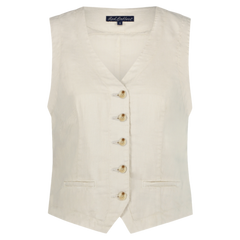 151007 | Red Button - Waistcoat Off white