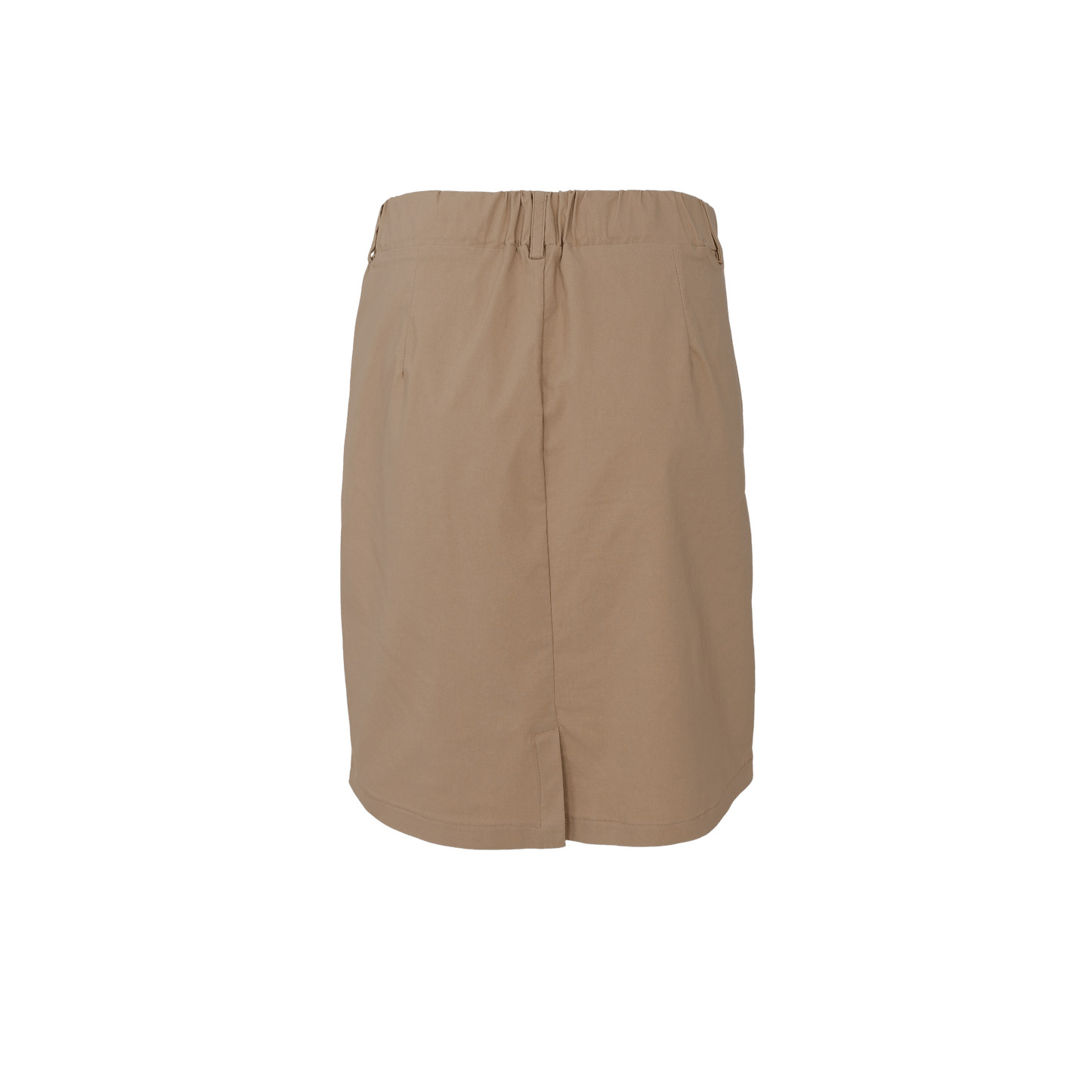 Beate Sand-nederdel fra Black Colour, kort model med elastisk talje og lille slids, vist på en neutral baggrund.