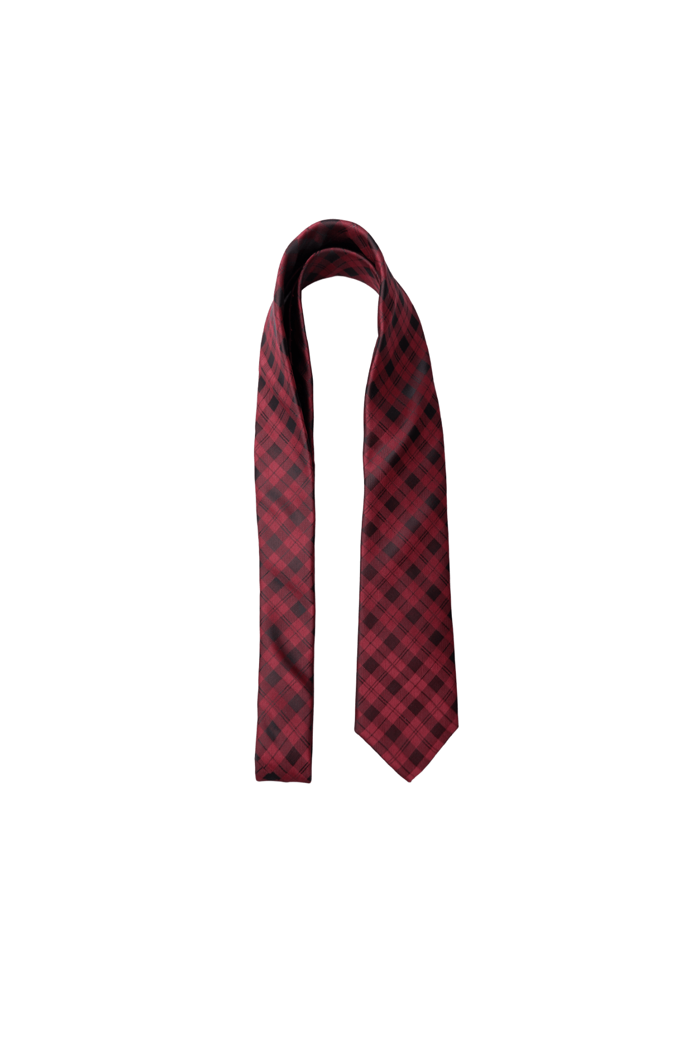 Sort Lulu Bordeaux-slips i rødt og sort vist på hvid baggrund.