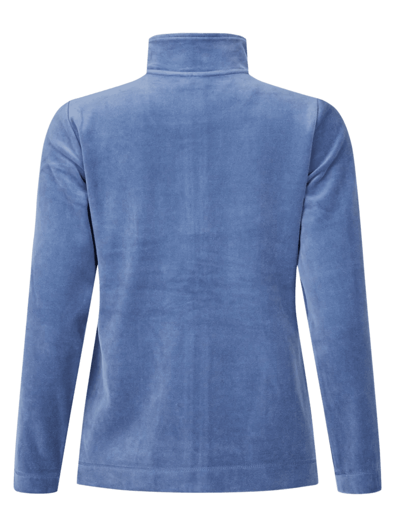 Bagfra set af en 156353 | Brandtex – Lyseblå langærmet trøje med høj hals.