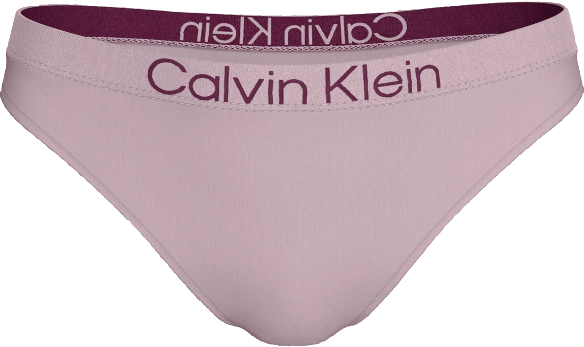 Lyselilla Calvin Klein 156006 - QD5292 Lyselilla G-streng med en mørkelilla elastisk linning med mærkelogo.