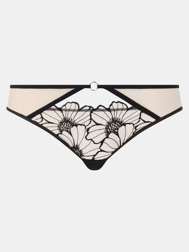 153828 | Chantelle - Lush Black/Soft Pink Sort mønstret