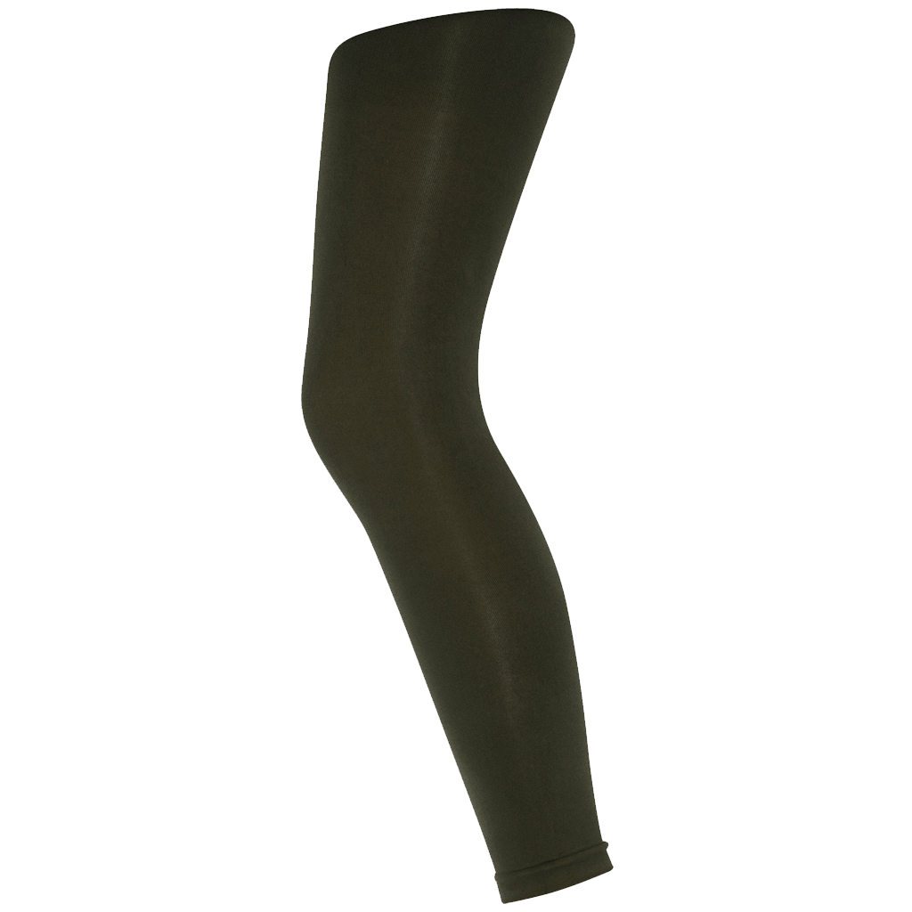Decoy – Microfiber Capri 60d Army-leggings vist på hvid baggrund.
