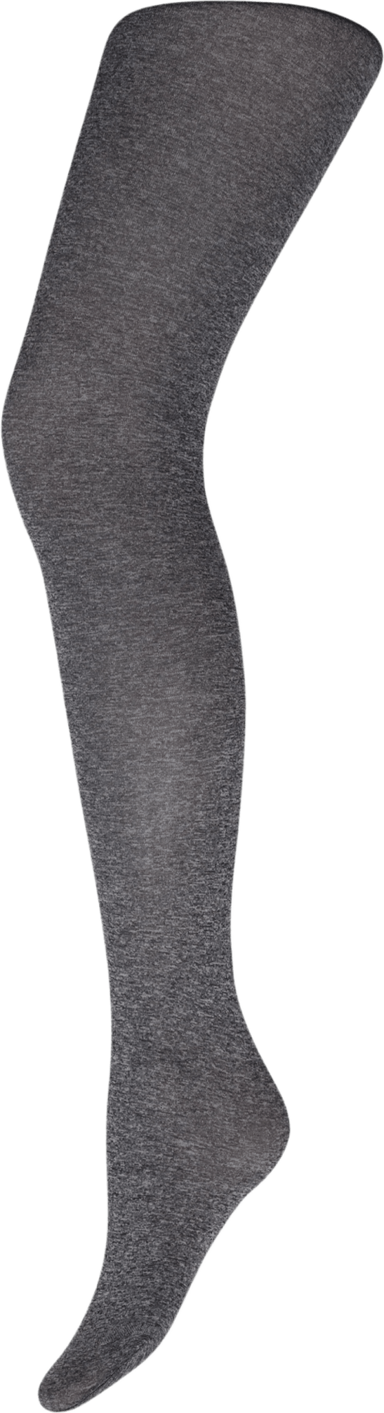 Decoy Microfiber 60 den gråmelerede strømpebukser, vist i gråmeleret udgave, stylet på det ene ben mod en hvid baggrund.