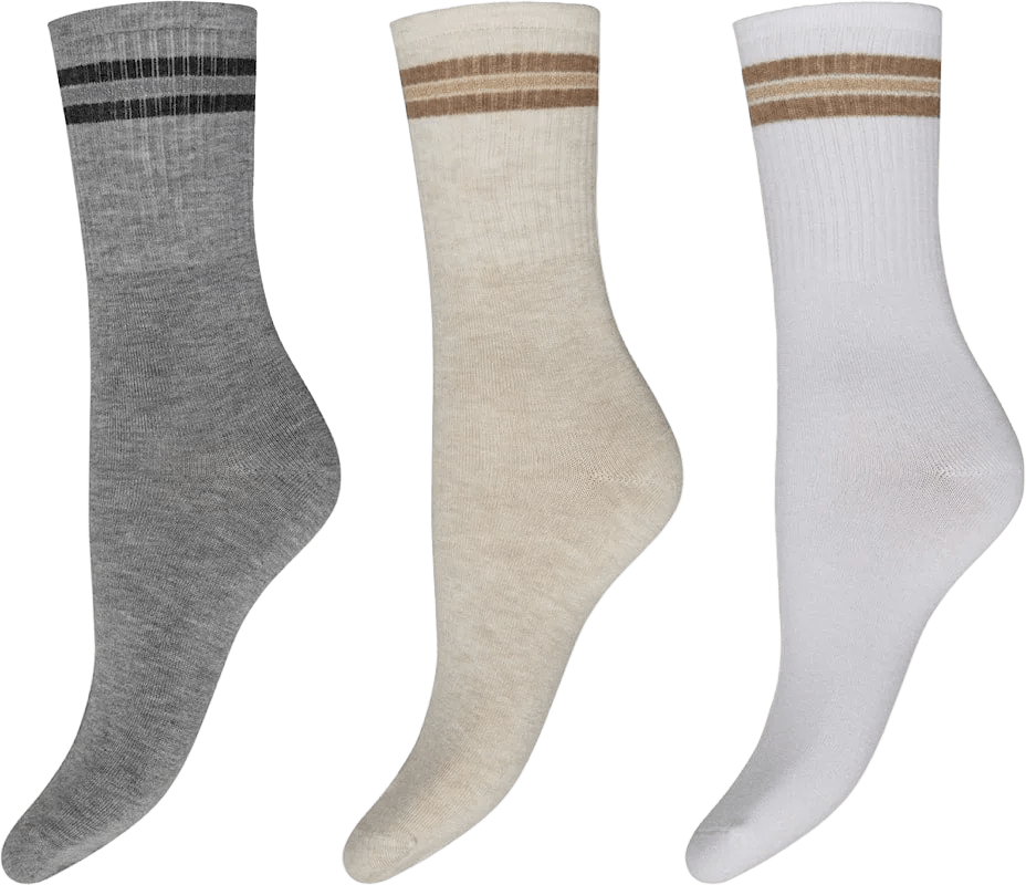 153895 | Decoy - 3-Pack Ankel Soks Hvid