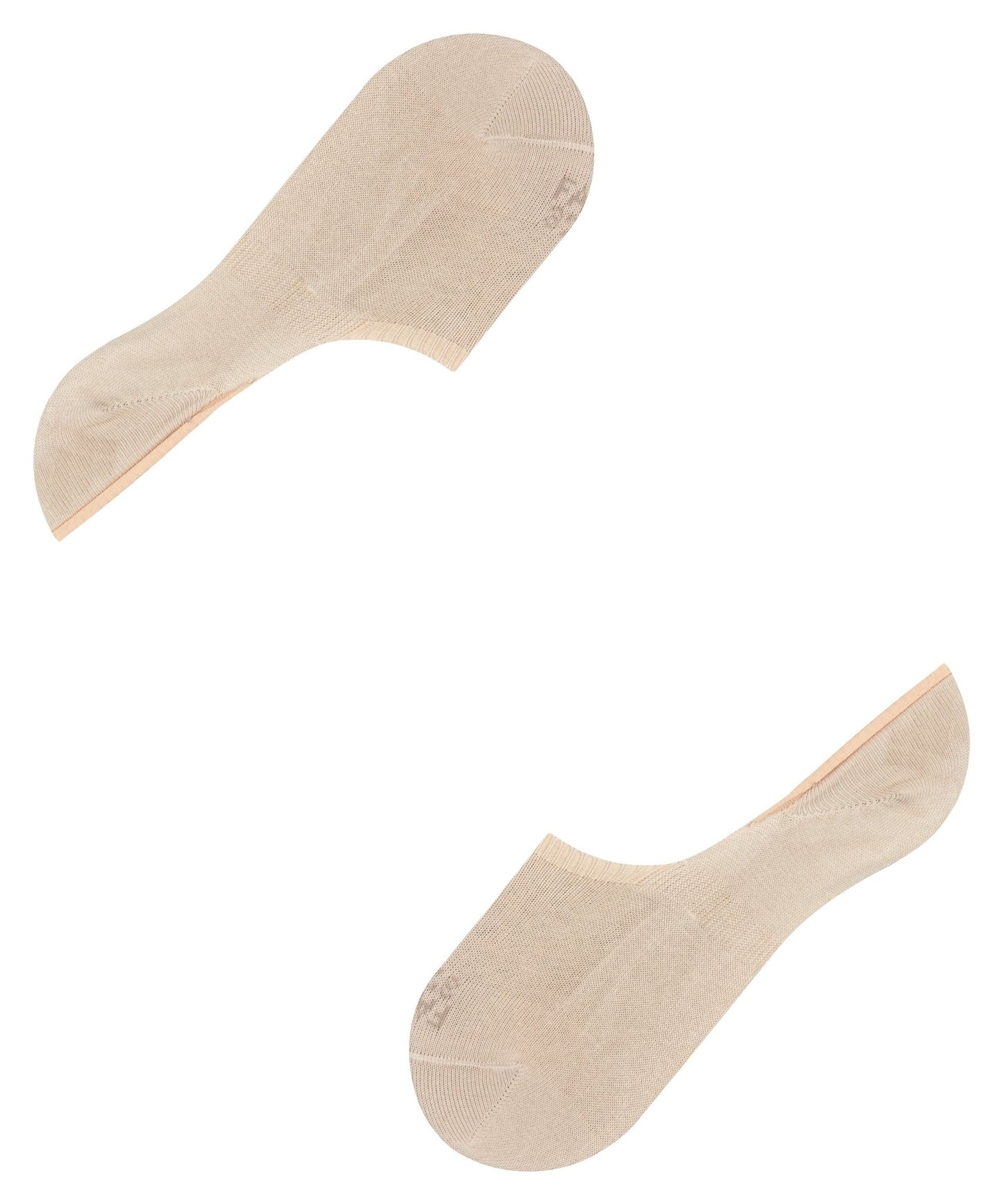 To Falke Step High Cut Sand-sokker er placeret diagonalt på en hvid baggrund, hvor tå og hæl er synlige.