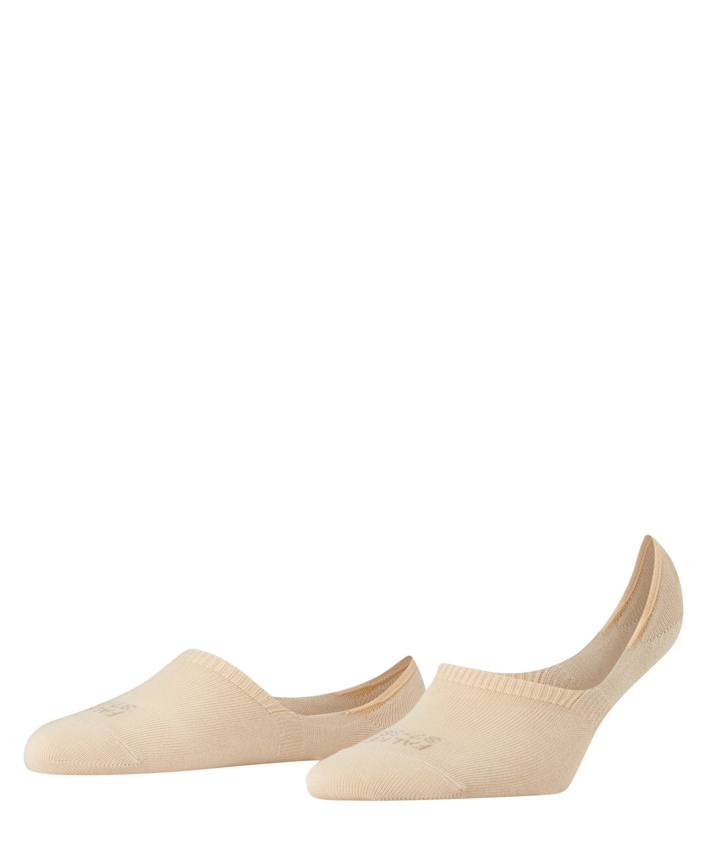 Et par Falke Step High Cut Sand-sokker vises på en ensfarvet hvid baggrund.