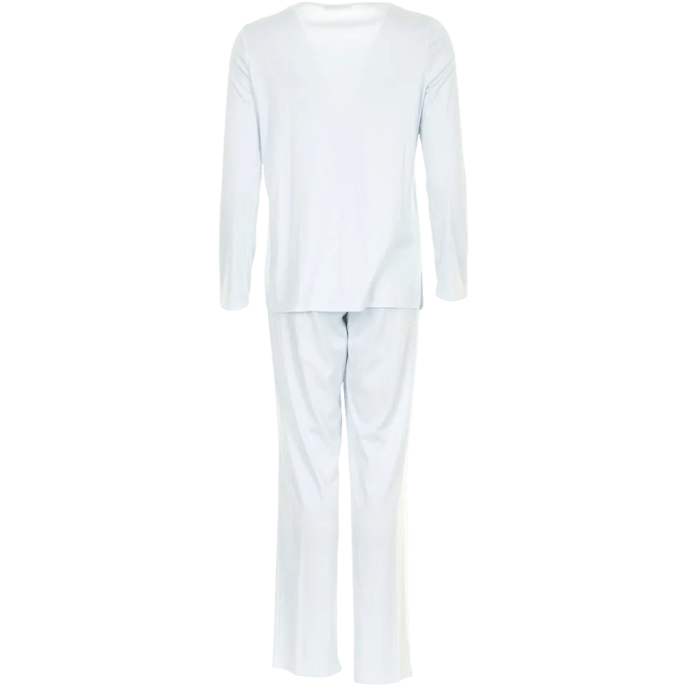 Lyseblåt Feraud 115740 pyjamasæt bestående af en langærmet bluse og matchende bukser.