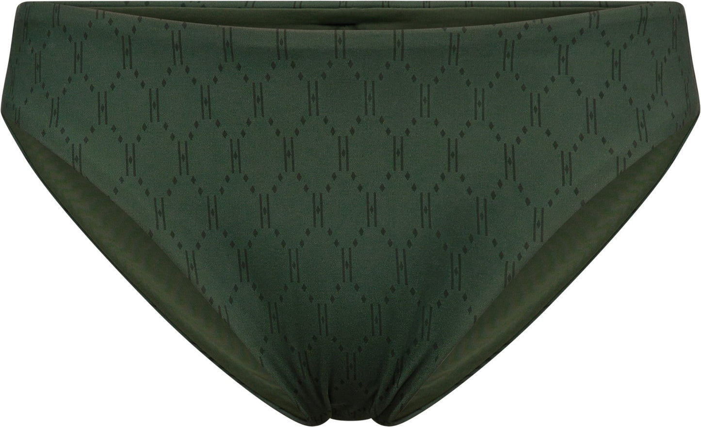 HYPE THE DETAIL Bikinitai i armygrøn har et elegant geometrisk mønster – skab opmærksomhed på stranden i denne iøjnefaldende bikini.