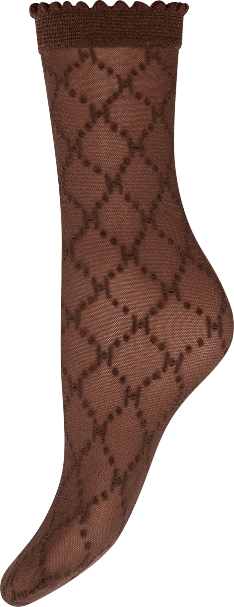 156306 | HYPE THE DETAIL - Socks Logo 25app Mørkebrun