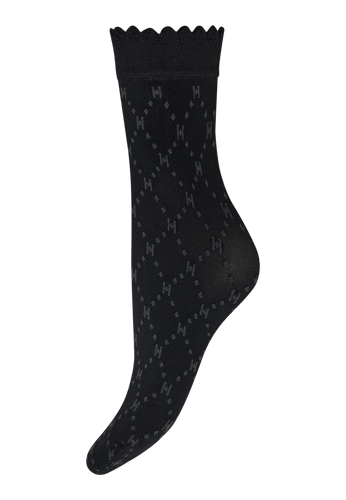 156310 | HYPE THE DETAIL - Socks 50d 3D Sort mønstret