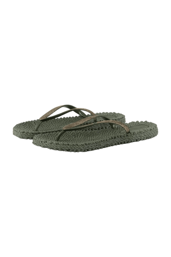 155217 | Ilse Jacobsen - Flip Flops Whit Glitter Army grøn