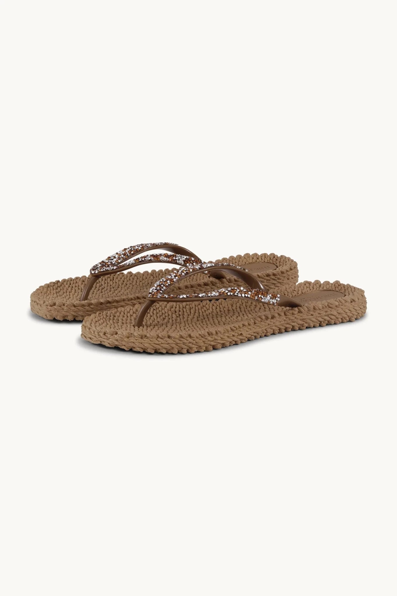 155222 | Ilse Jacobsen - Flip Flops With Rhinestones Brun