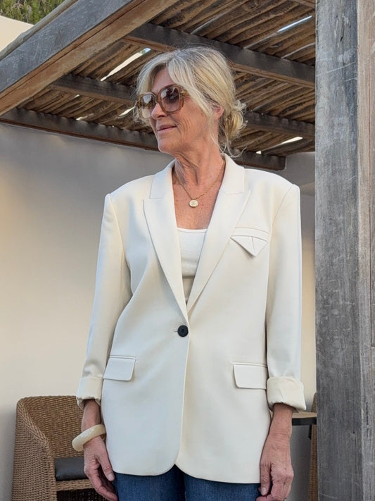 Blazer i Off-white.. fra Copenhagen Muse